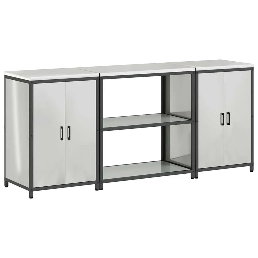 Ensemble de rangement cuisine HATTEM 3 pcs Argenté - 2
