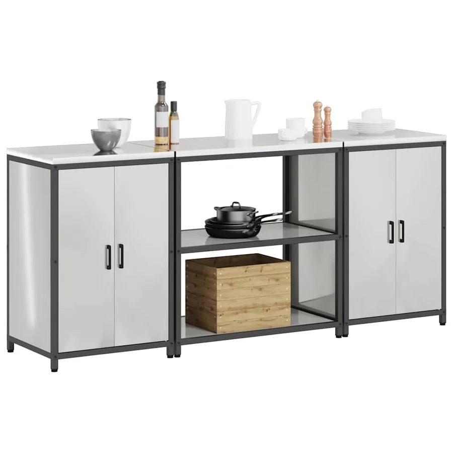 Ensemble de rangement cuisine HATTEM 3 pcs Argenté - 3