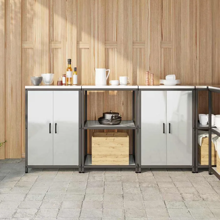 Ensemble de rangement cuisine HATTEM 3 pcs Argenté