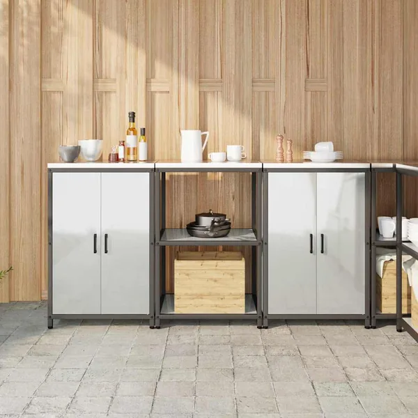 Ensemble de rangement cuisine HATTEM 3 pcs Argenté