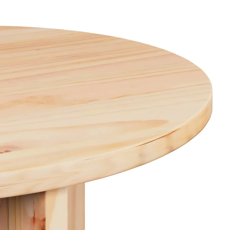 Table basse 2 pcs Naturel Bois de pin massif - 7
