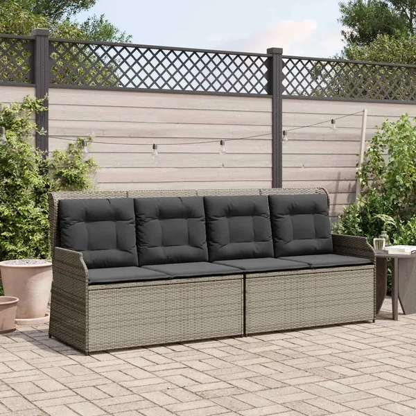 Banc de jardin Gris polyrotin