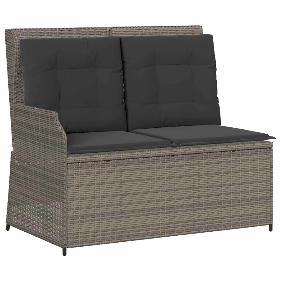 Banc de jardin Gris polyrotin - 2