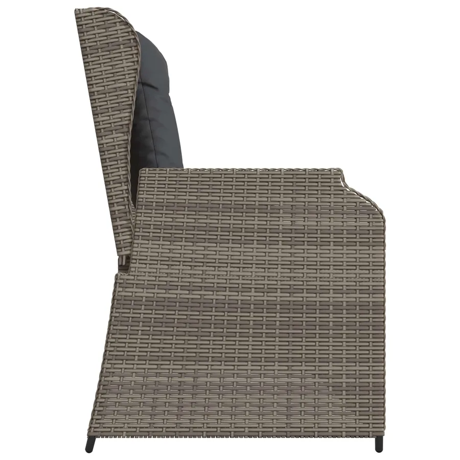 Banc de jardin Gris polyrotin - 5