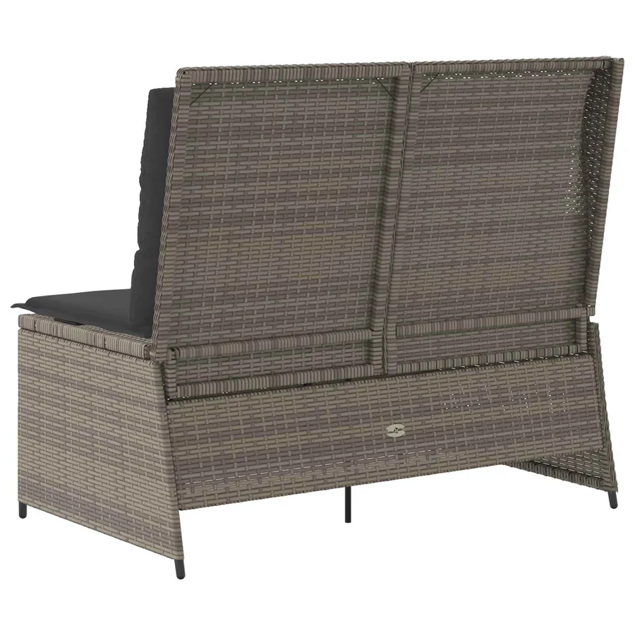 Banc de jardin Gris polyrotin - 6
