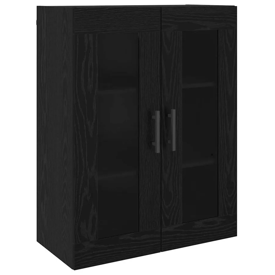 Haut Armoire 2 pcs Chêne noir Bois d'ingénierie - 6