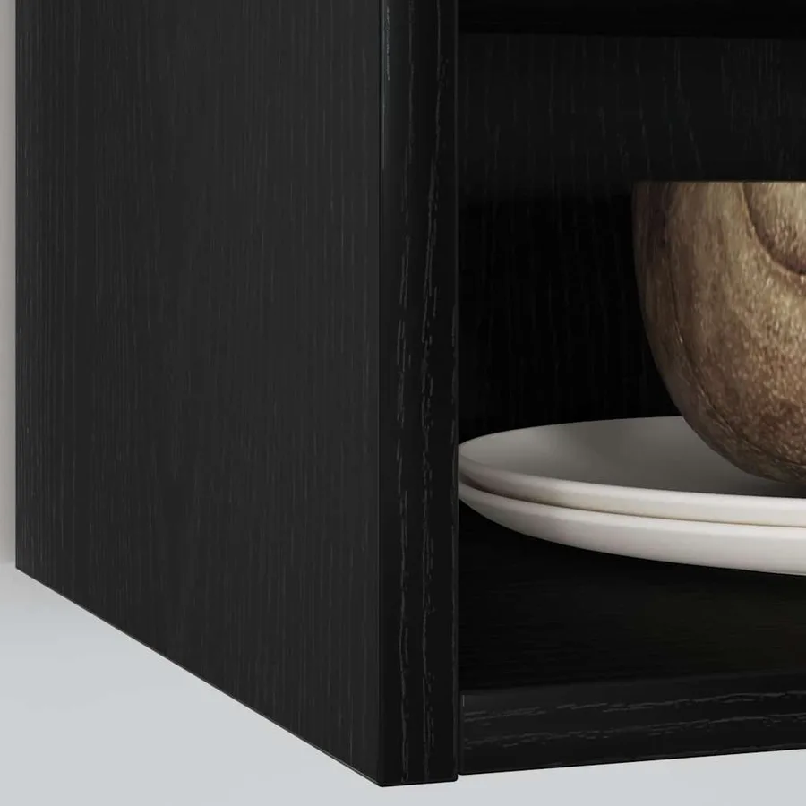 Armoire suspendue avec étagère Chêne noir 40 x 29,5 x 60 cm - 4