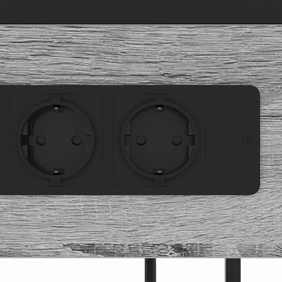 Cabinet de chevet Gris Sonoma 40 x 27 x 76 cm Bois d'ingénierie - 9