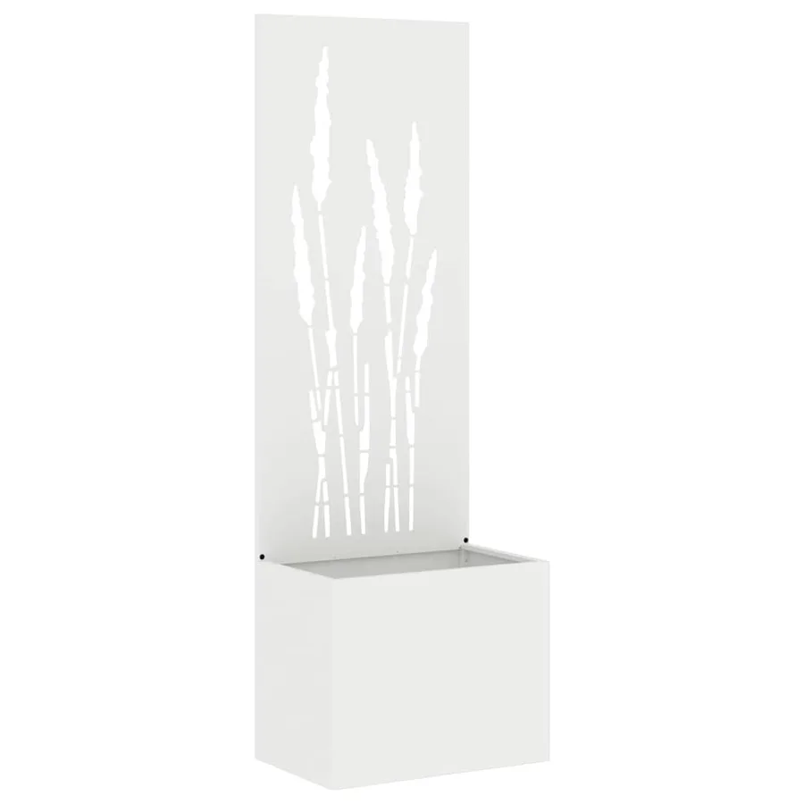 Écran de confidentialité de jardin Fretwork Blanc 50 x 150 cm - 2