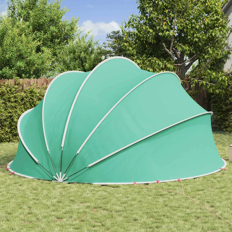 Dôme de piscine 546 x 516 x 250 cm Vert Mer - 4