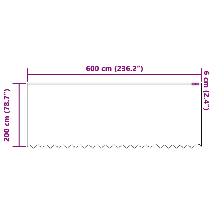 Rideau en Dentelle Floral Blanc 200 x 600 cm Polyester - 8