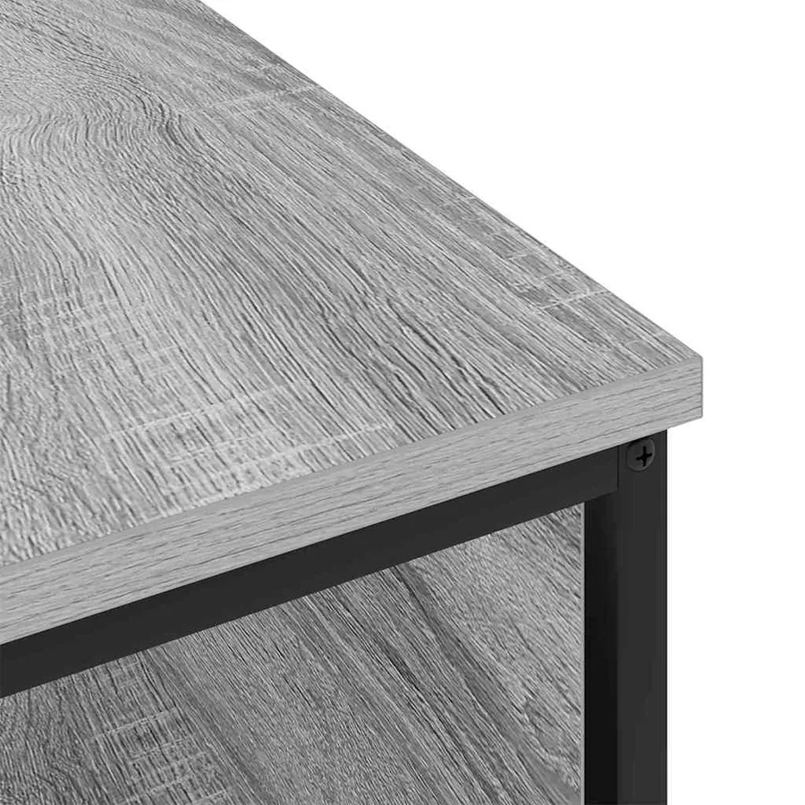 Cabinet de chevet Gris Sonoma 41 x 28 x 76 cm Bois d'ingénierie - 10