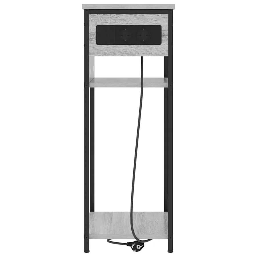 Cabinet de chevet Gris Sonoma 41 x 28 x 76 cm Bois d'ingénierie - 6