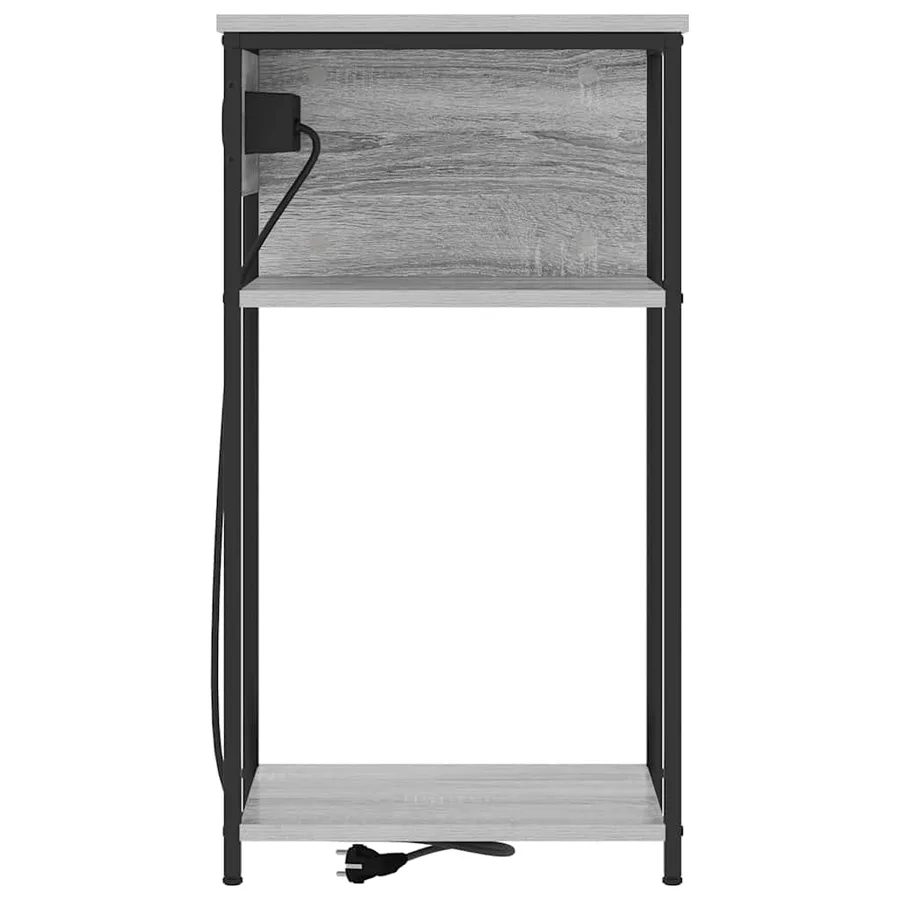 Cabinet de chevet Gris Sonoma 41 x 28 x 76 cm Bois d'ingénierie - 7