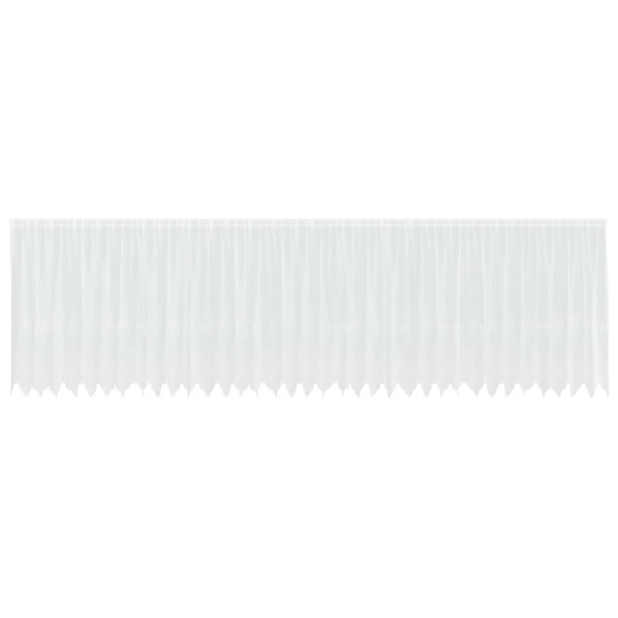 Rideau en Dentelle Floral Blanc 180 x 900 cm Polyester - 2