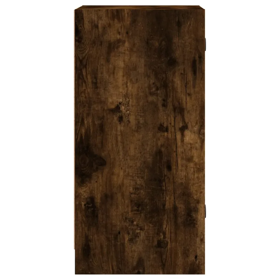 Armoire latérale avec portes en verre chêne fumé 35x37x75,5 cm - 7