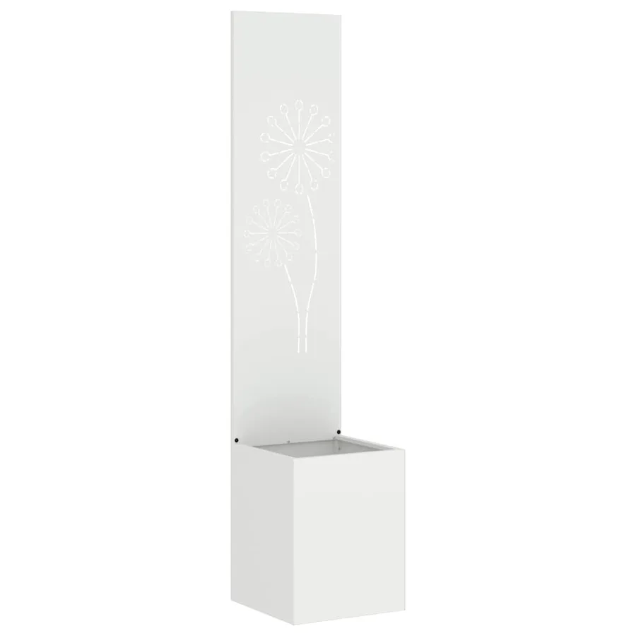 Écran de confidentialité de jardin Fretwork Blanc 32 x 150 cm - 2