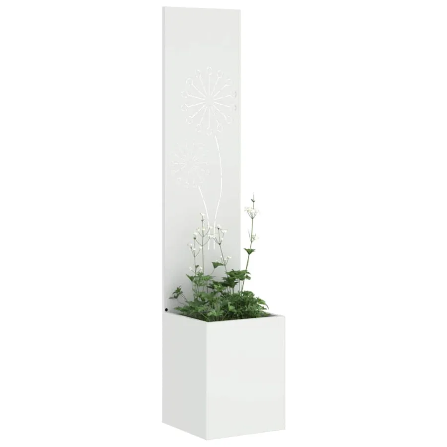 Écran de confidentialité de jardin Fretwork Blanc 32 x 150 cm - 3