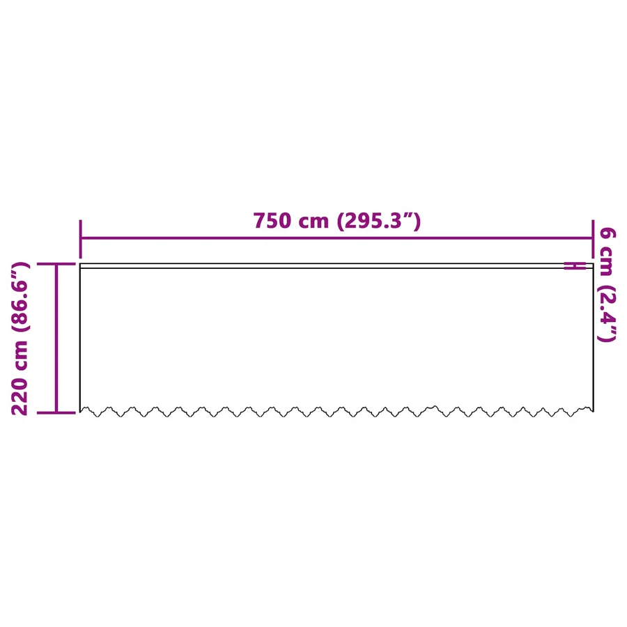 Rideau en Dentelle Floral Blanc 220 x 750 cm Polyester - 8