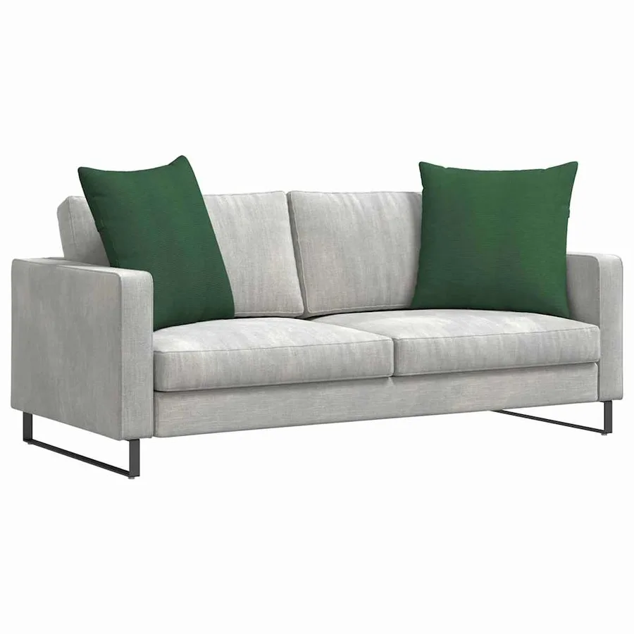 Coussins de canapé 2 pcs Vert foncé 60 x 60 cm - 3