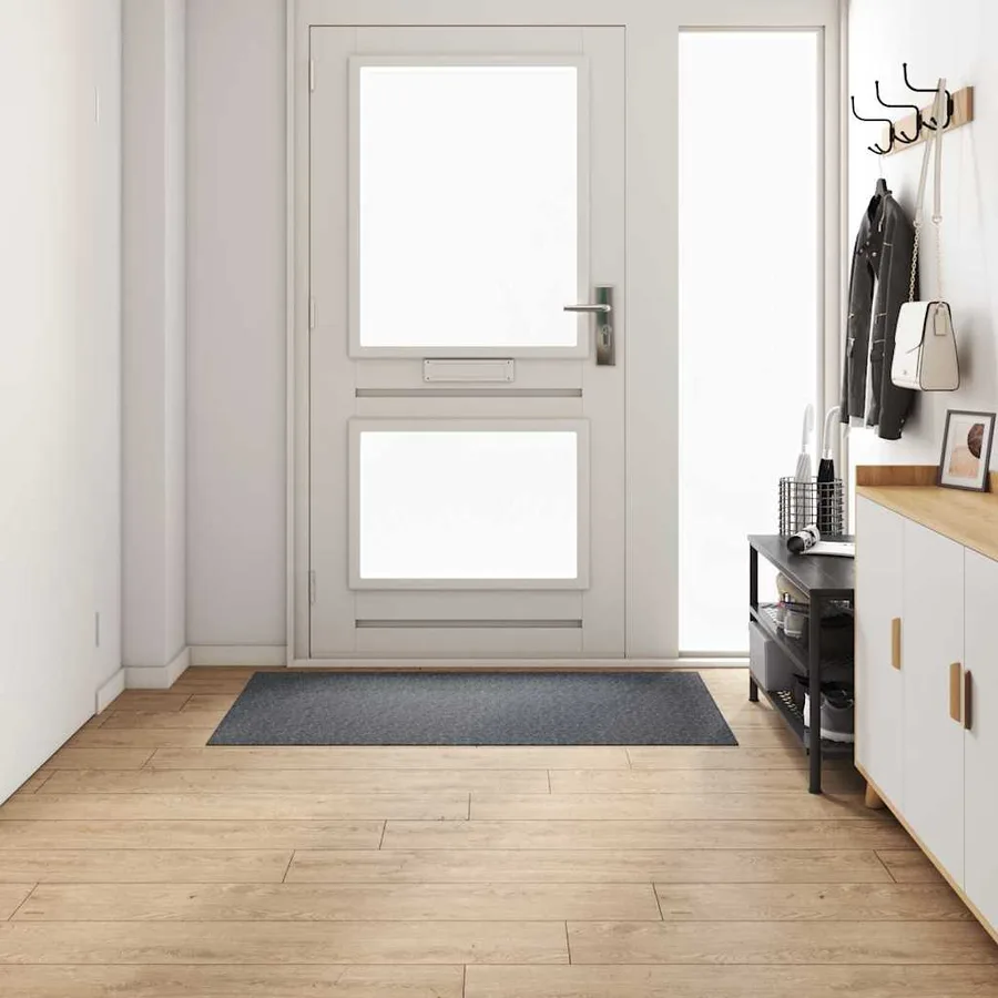 Tapis Couloir Gris 80 x 150 cm tissu - 3