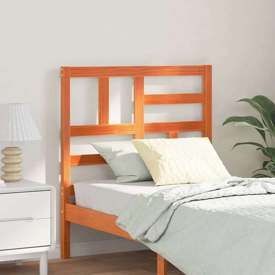 Tête de lit Brun cire 80,5 x 4 x 104 cm Pin massif