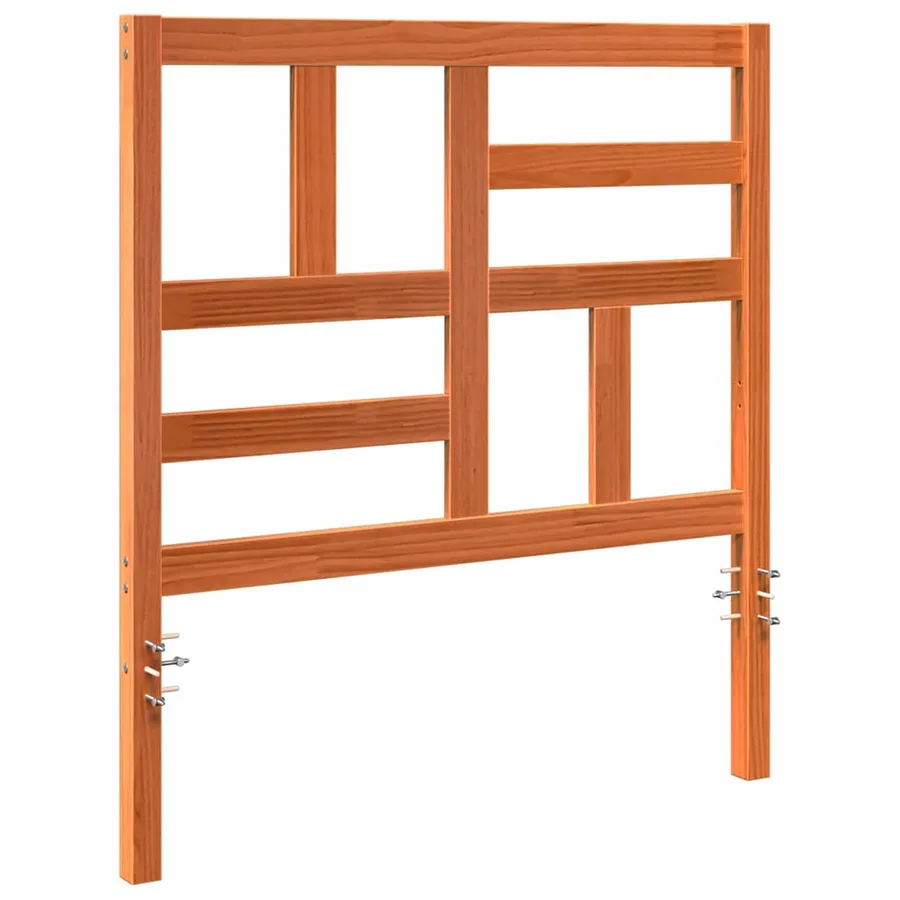 Tête de lit Brun cire 80,5 x 4 x 104 cm Pin massif - 2