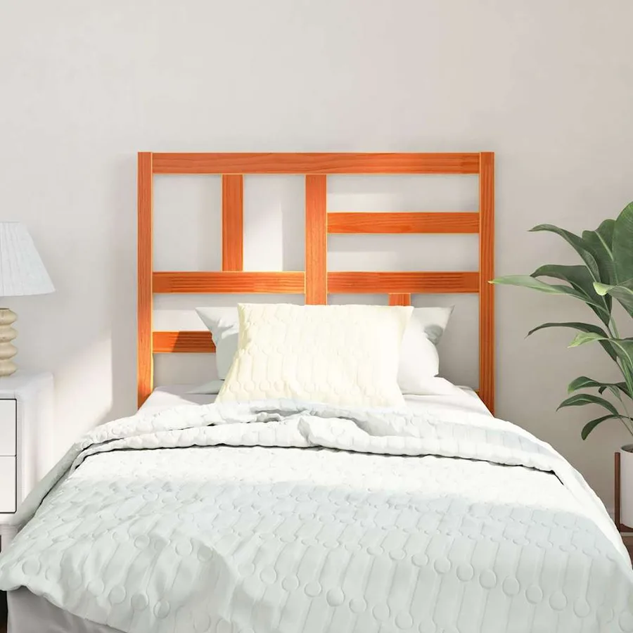 Tête de lit Brun cire 80,5 x 4 x 104 cm Pin massif - 3