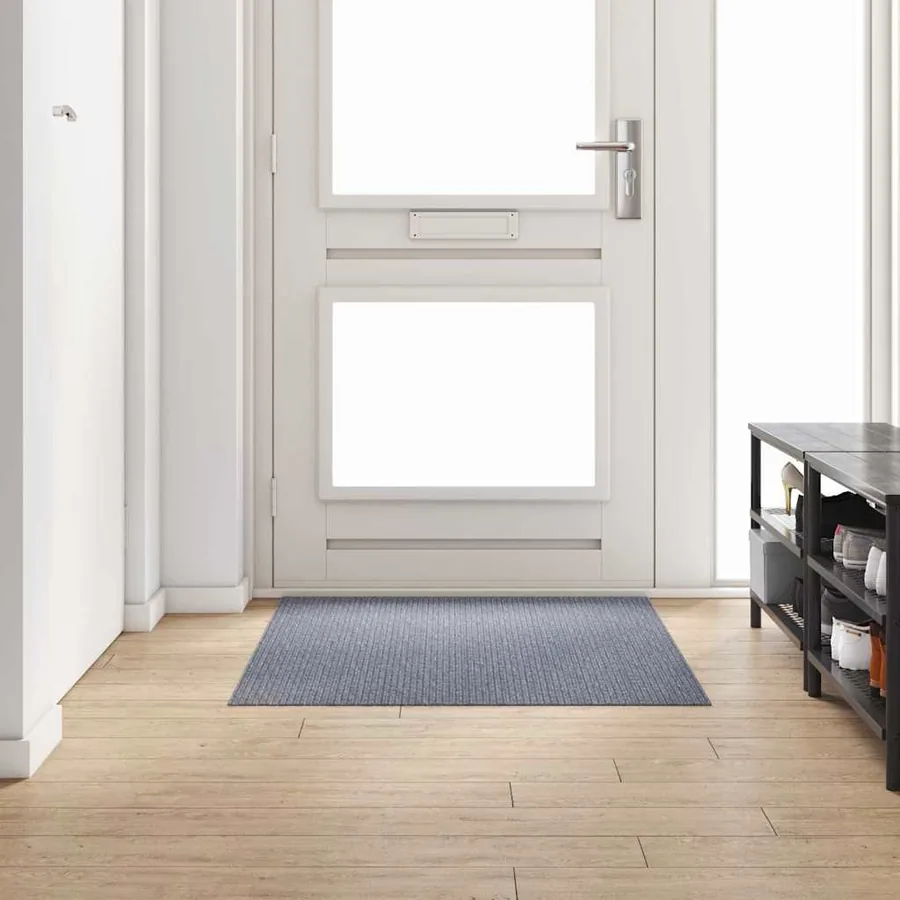 Tapis Couloir Gris clair 100 x 150 cm tissu