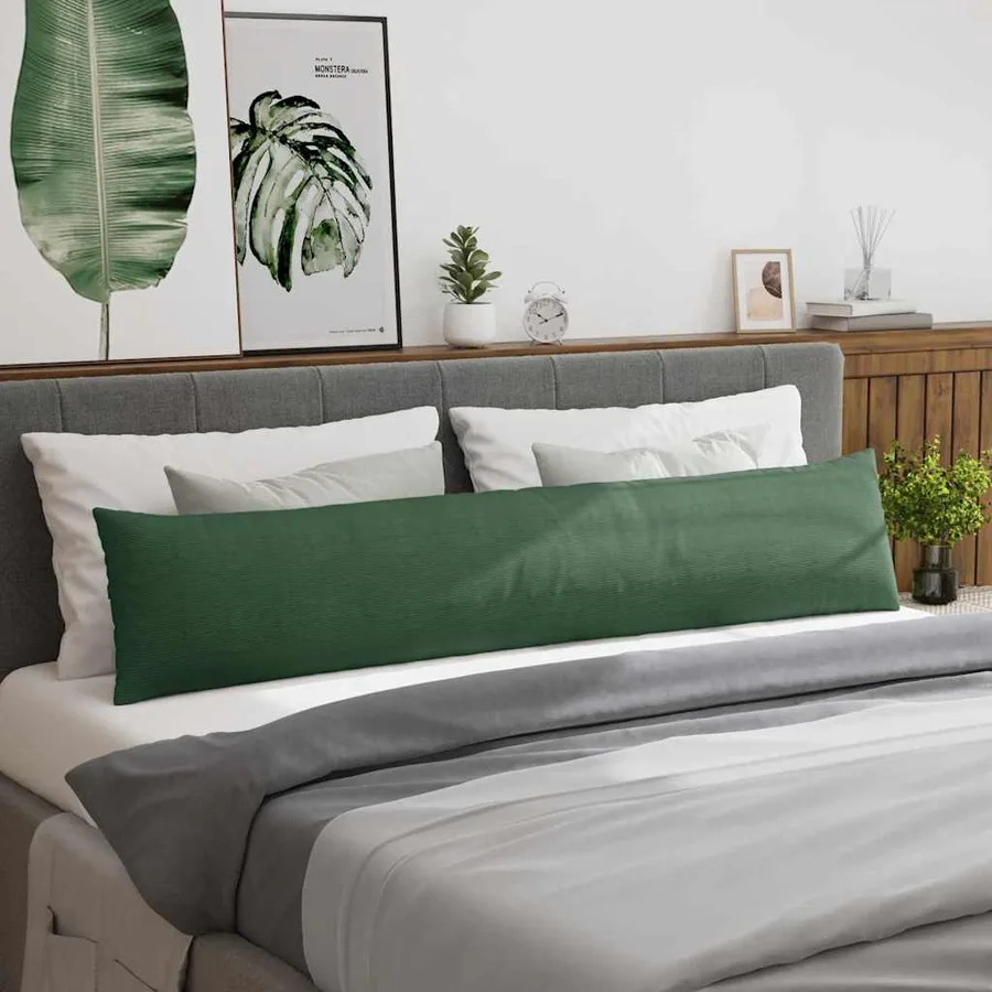 Coussins de canapé 2 pcs Vert foncé 200 x 40 cm - 4