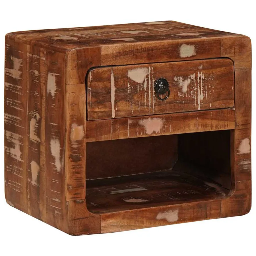 Cabinet de chevet mural avec tiroir Multicolore 40 x 30 x 36 cm - 2
