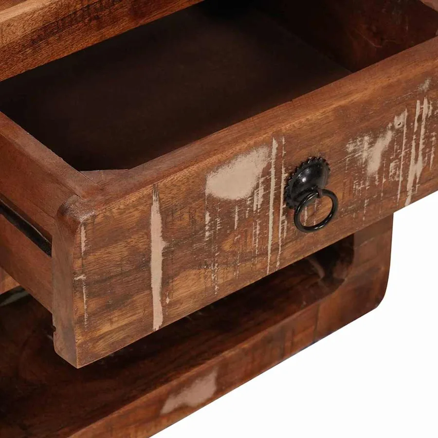 Cabinet de chevet mural avec tiroir Multicolore 40 x 30 x 36 cm - 9