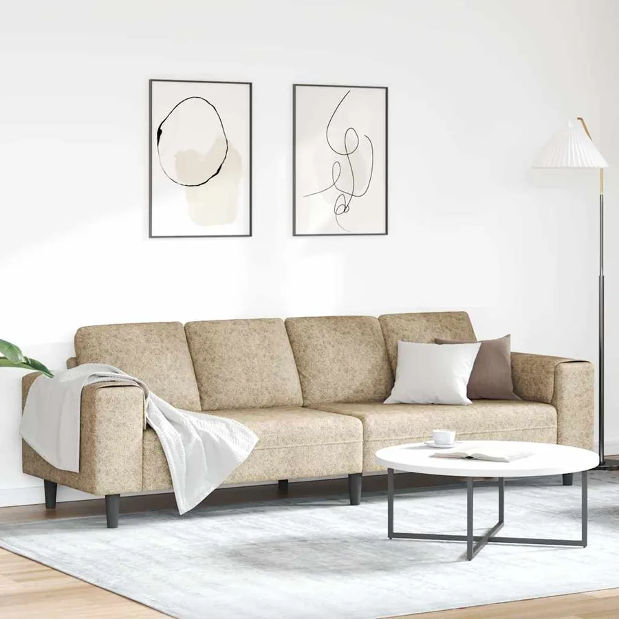 Canapé de salon Gris clair 250 x 77 x 76 cm