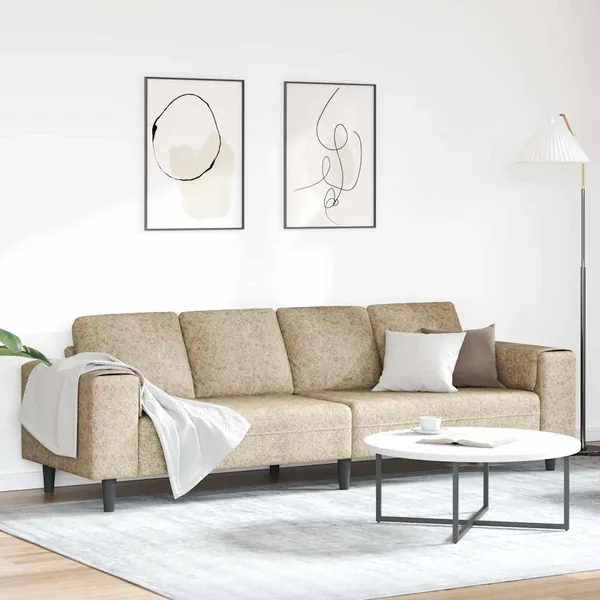 Canapé de salon Gris clair 250 x 77 x 76 cm