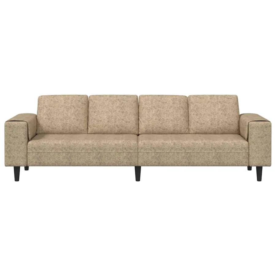 Canapé de salon Gris clair 250 x 77 x 76 cm - 4