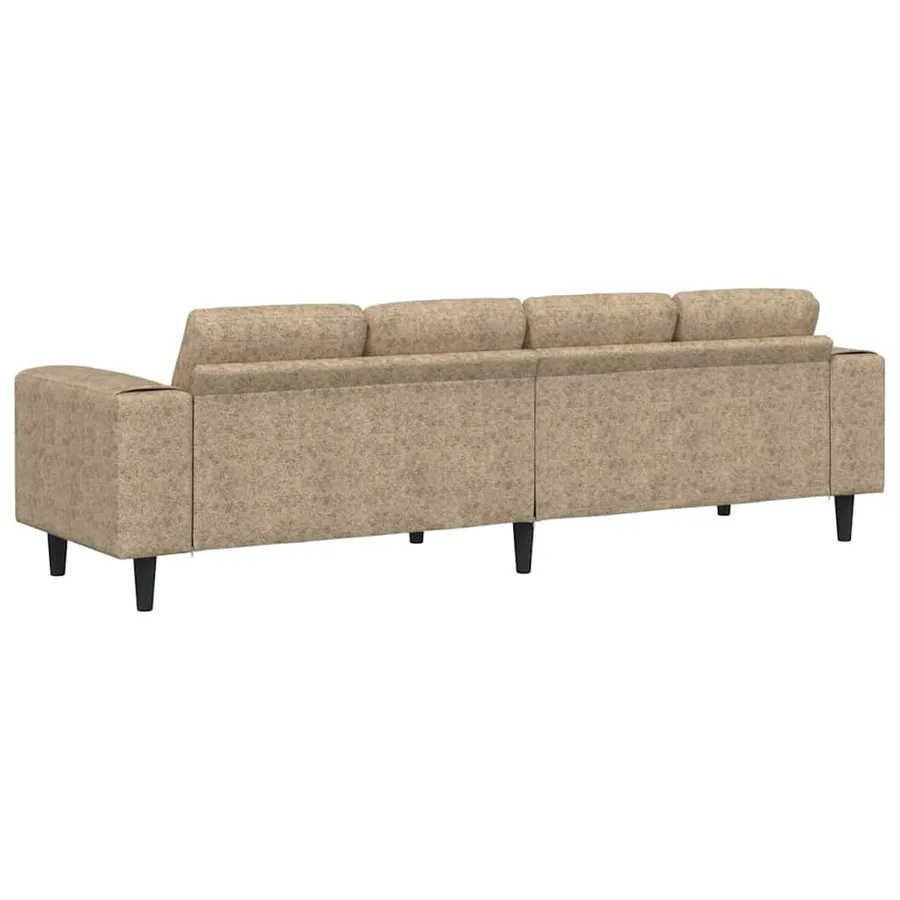 Canapé de salon Gris clair 250 x 77 x 76 cm - 6