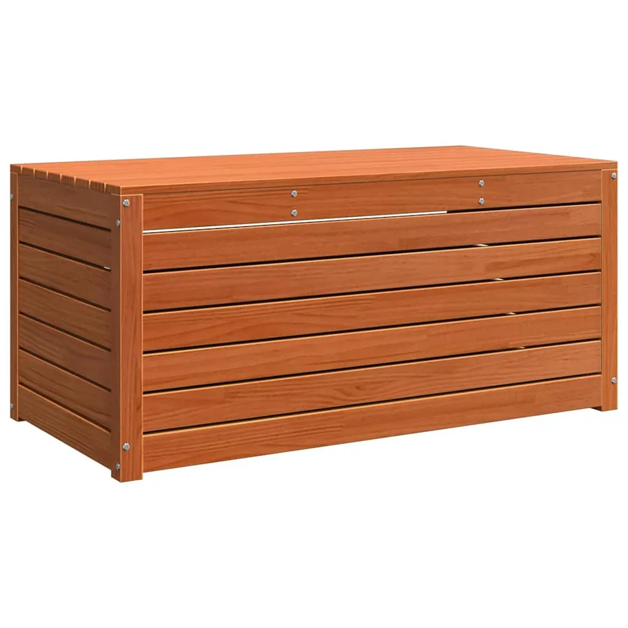 Boîte de Rangement avec stockage Brun cire 101 x 50,5 x 46,5 cm - 2