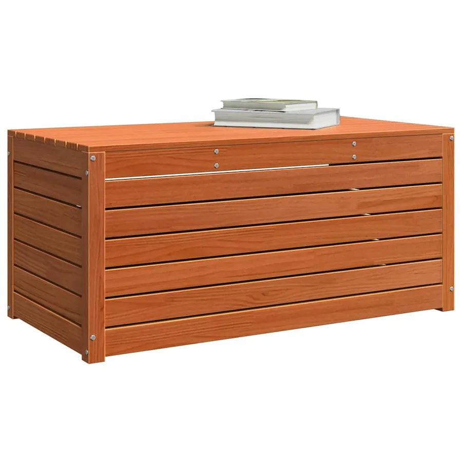 Boîte de Rangement avec stockage Brun cire 101 x 50,5 x 46,5 cm - 3