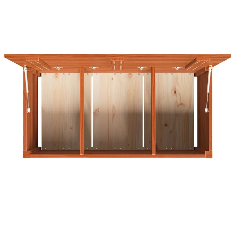 Boîte de Rangement avec stockage Brun cire 101 x 50,5 x 46,5 cm - 9