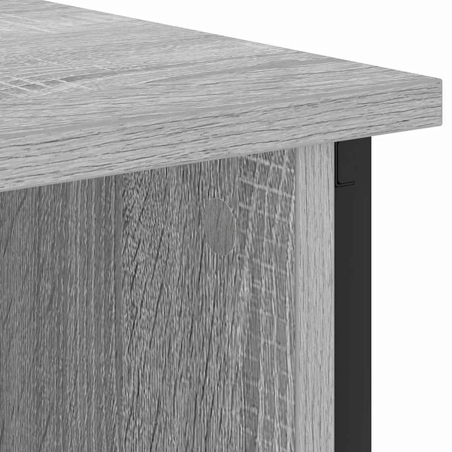 Cabinet de chevet 2 pcs Gris Sonoma 38 x 31 x 61 cm - 8