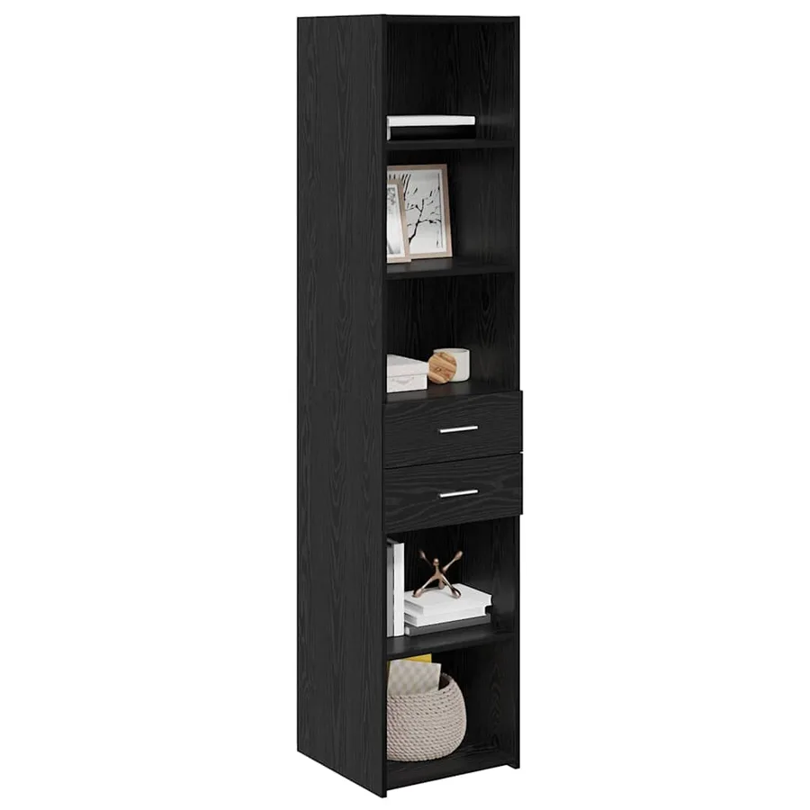 Haut Armoire Chêne noir 40 x 42,5 x 185 cm Bois d'ingénierie - 3