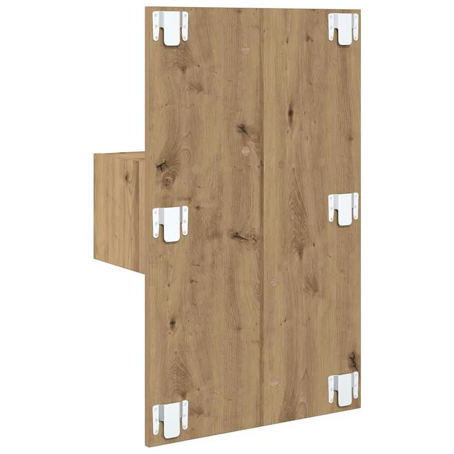 Cabinet de chevet 2 pc Chêne artisanal 50 x 32,5 x 80cm - 9