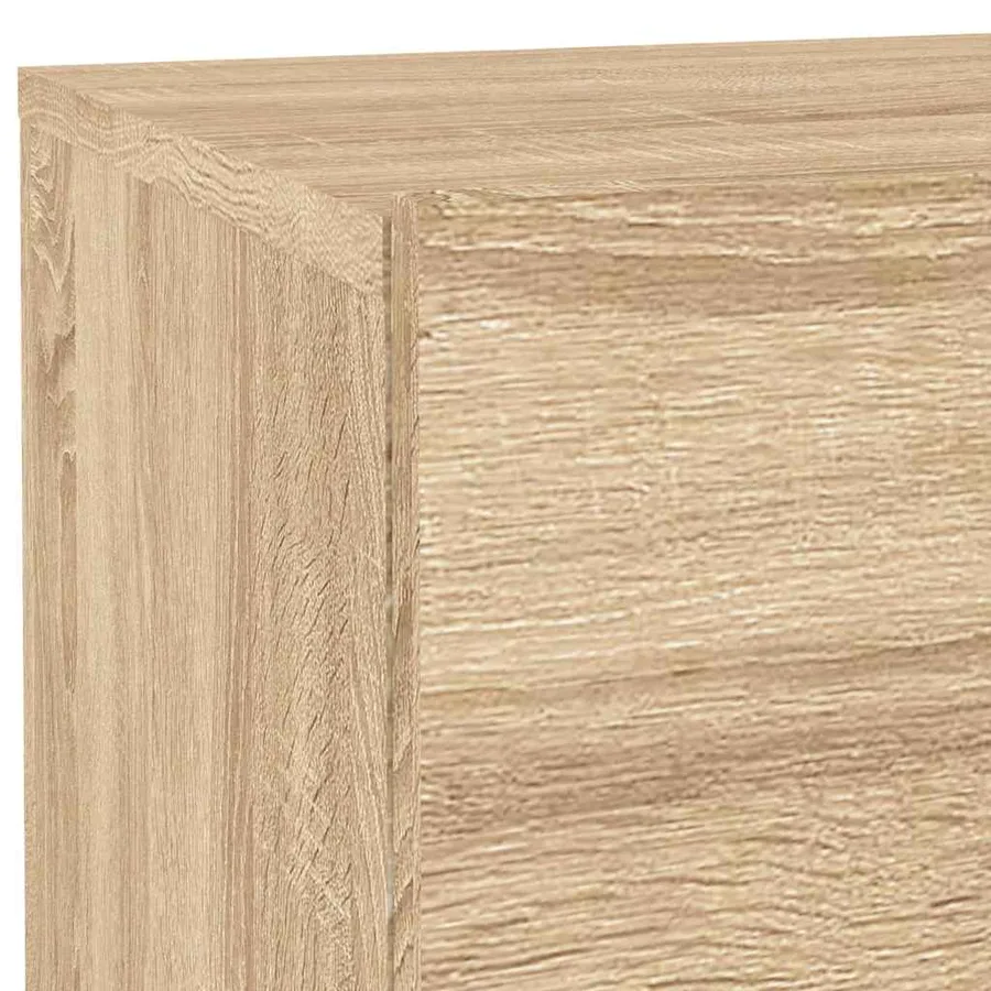 Table de chevet avec lumières LED chêne sonoma 70x36x40,5 cm - 10