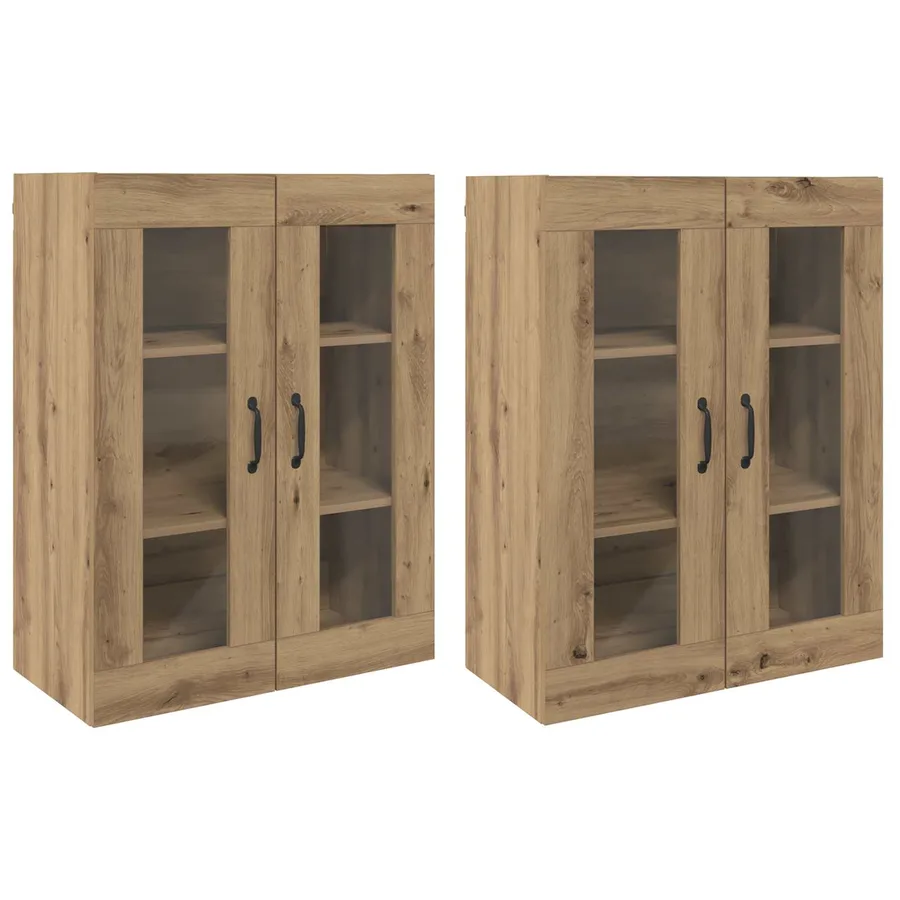 Armoires Murailles 2 pcs chêne artisanal 69,5 x 34 x 90 cm - 2