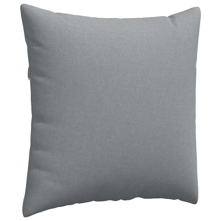 Coussins de canapé 2 pcs Gris clair 60 x 60 cm tissu - 5