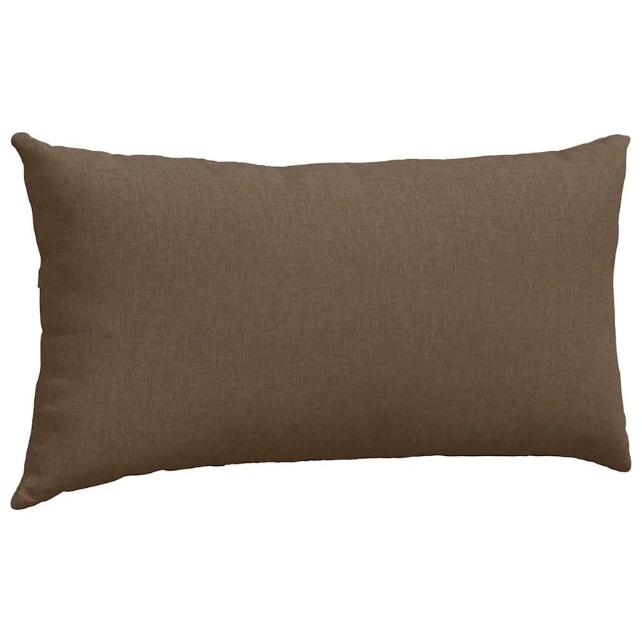 Coussins de canapé 2 pcs Marron 80 x 40 cm tissu - 5
