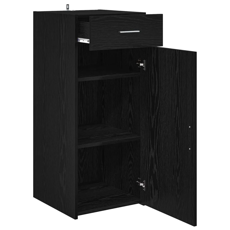 Armoire de rangement avec tiroir Chêne Noir 40 x 42,5 x 93 cm - 5