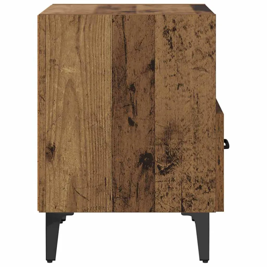 Cabinet de chevet avec tiroir Bois ancien 40 x 35 x 47,5 cm - 7