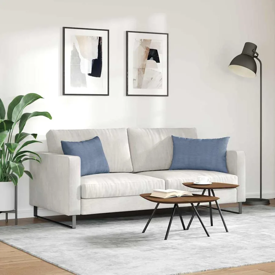 Coussins de canapé 2 pcs Bleu 60 x 40 cm - 4