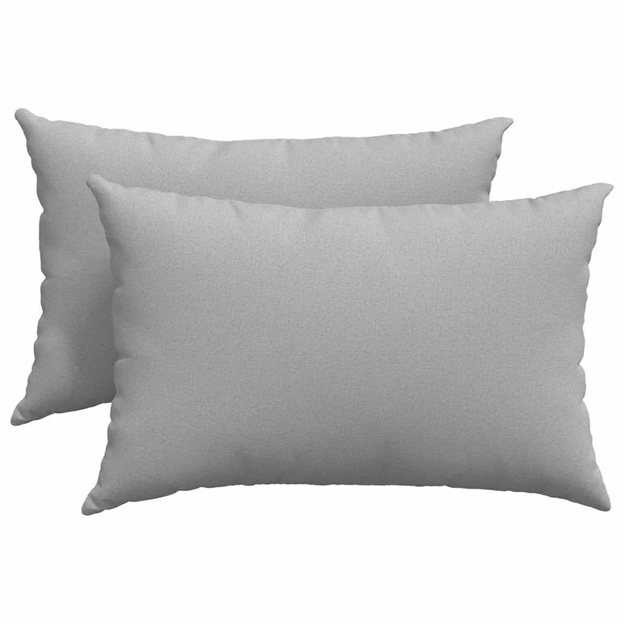 Coussins de canapé 2 pcs Gris nuage 60 x 40 cm tissu - 2